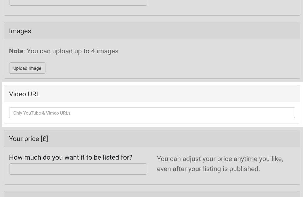 Our classifieds support videos